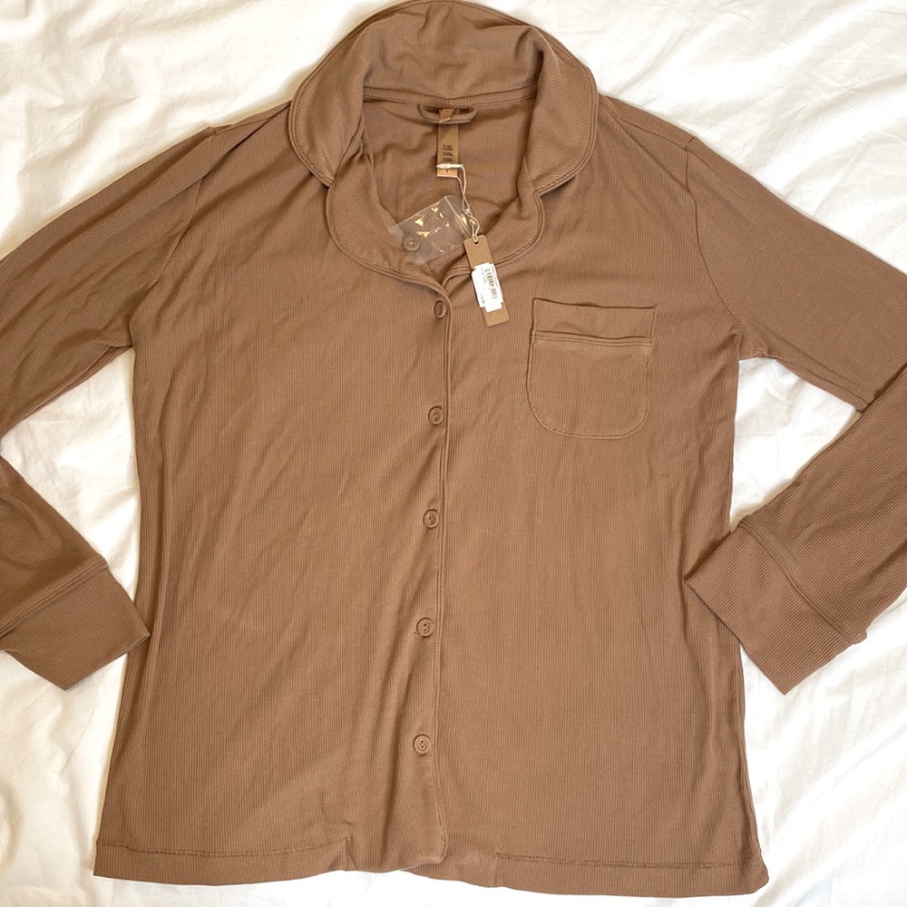 Skims Sleep Button Up Top